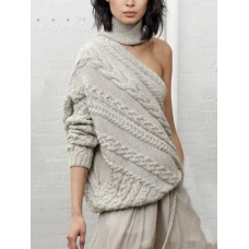 Fashion Halter Neck Strapless Sweater