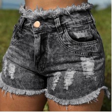 Denim Shorts with sexy burrs and holes